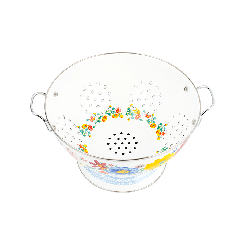 ভিনটেজ এনামেল ফলের ঝুড়ি