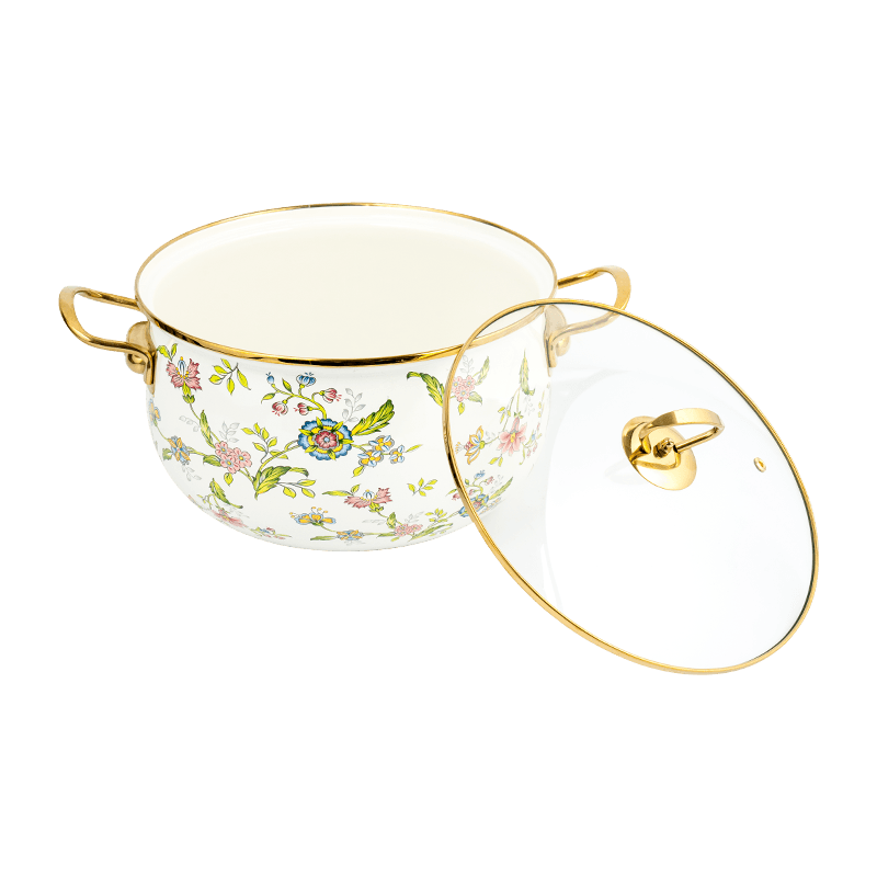 806D-5 স্টেইনলেস স্টিল রাউন্ড রিম স্টকপট সিমার এনামেল পট