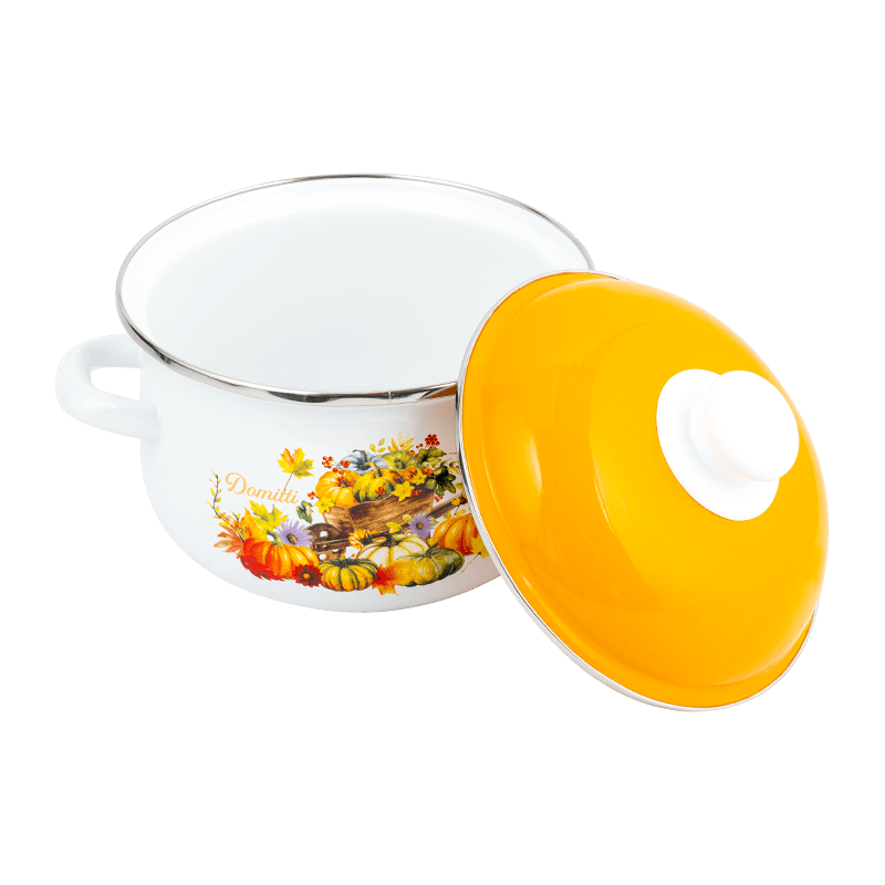 806D-5 স্টেইনলেস স্টিল রাউন্ড রিম স্টকপট সিমার এনামেল পট