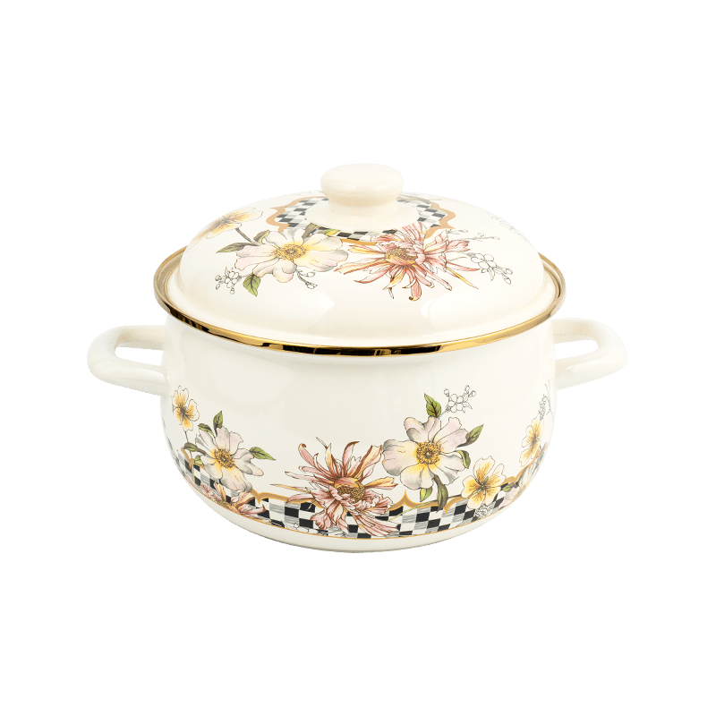 806D-5 স্টেইনলেস স্টিল রাউন্ড রিম স্টকপট সিমার এনামেল পট