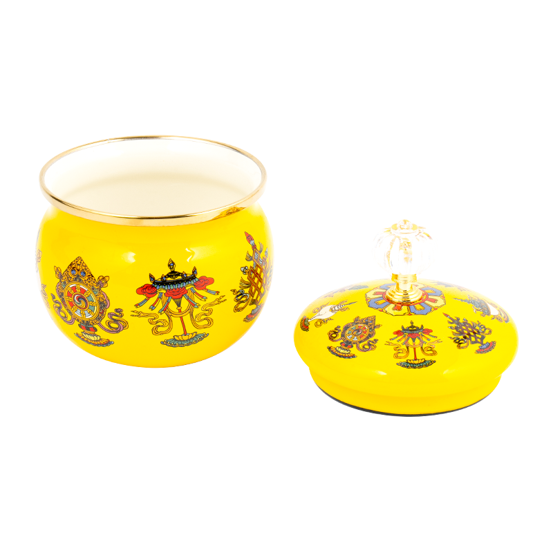 9 সেমি এনামেল চিনির জার