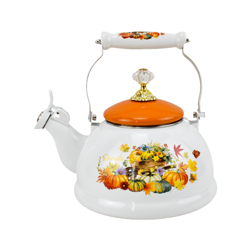 রান্নাঘর হুইসেলিং চা এনামেল কেটলি