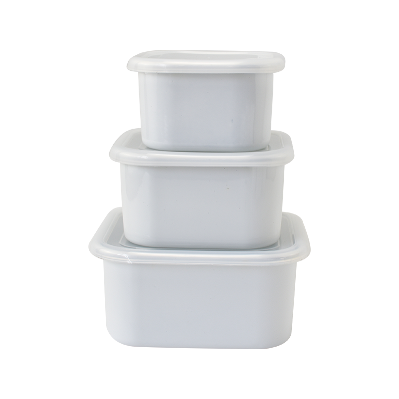 এনামেল স্কয়ার আইস বাটি