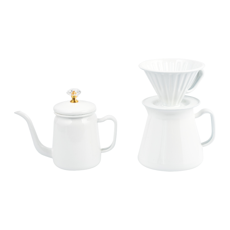 এনামেল কফি বাসন কিট এনামেল কফি বাসন কিট